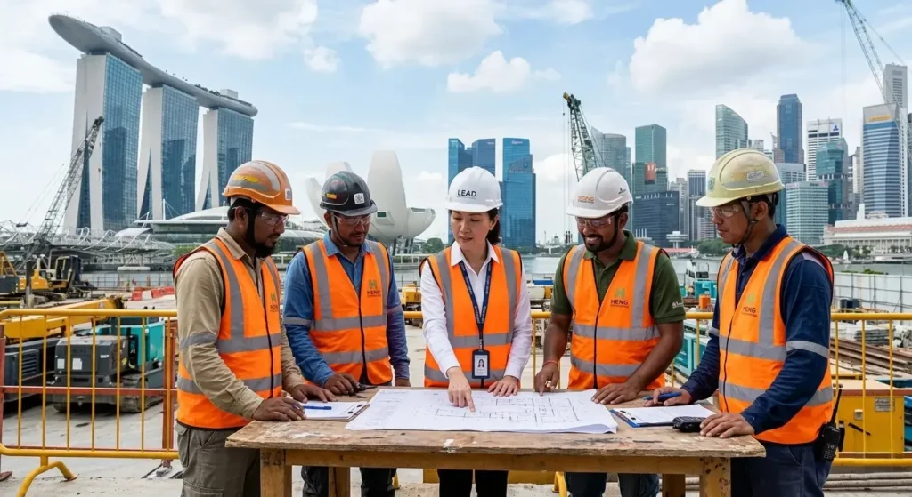 Employer hiring foreign workers in Singapore with MOM-licensed manpower agency
