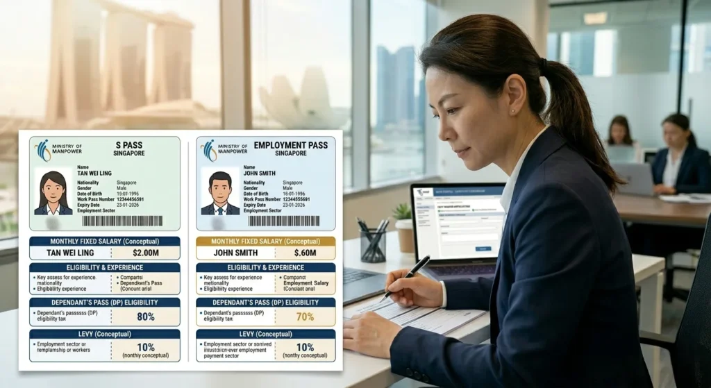 Singapore S Pass vs Employment Pass comparison for employers 2026