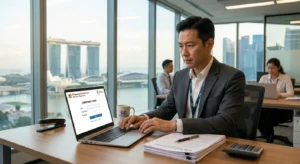 Singapore employer applying for Work Permit on MOM WP Online portal 2026